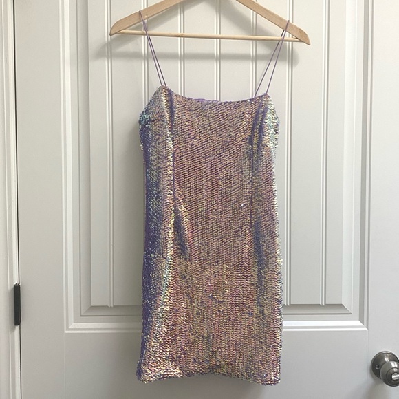 Nasty Gal NWT Premium Sequin Tailored Mini Dress - Picture 5 of 6